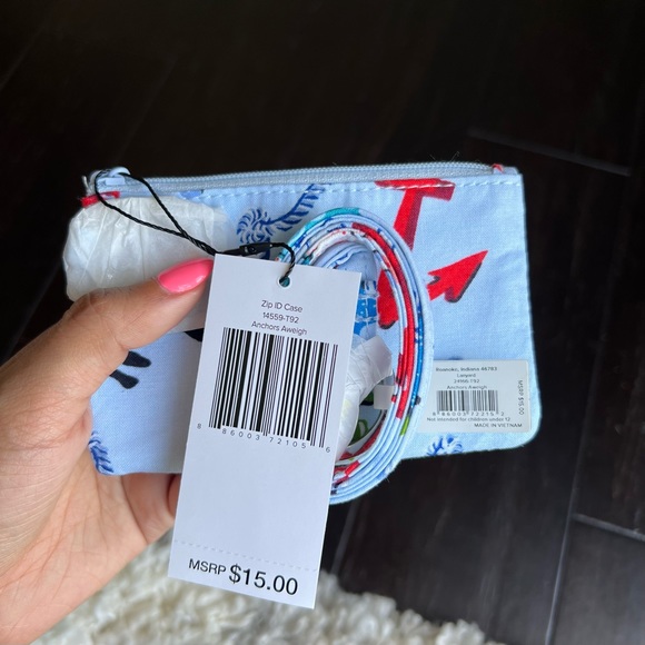 ✨NWT Vera Bradley Anchors Aweigh Large Backpack Lunch Bag Zip ID Lanyard Set - Picture 16 of 16